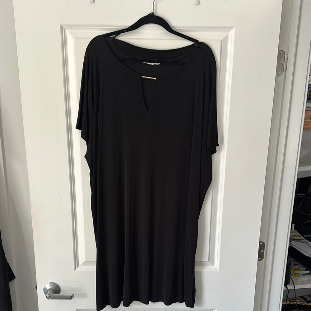 Diane Von Furstenberg Black Dress with Gold Accent